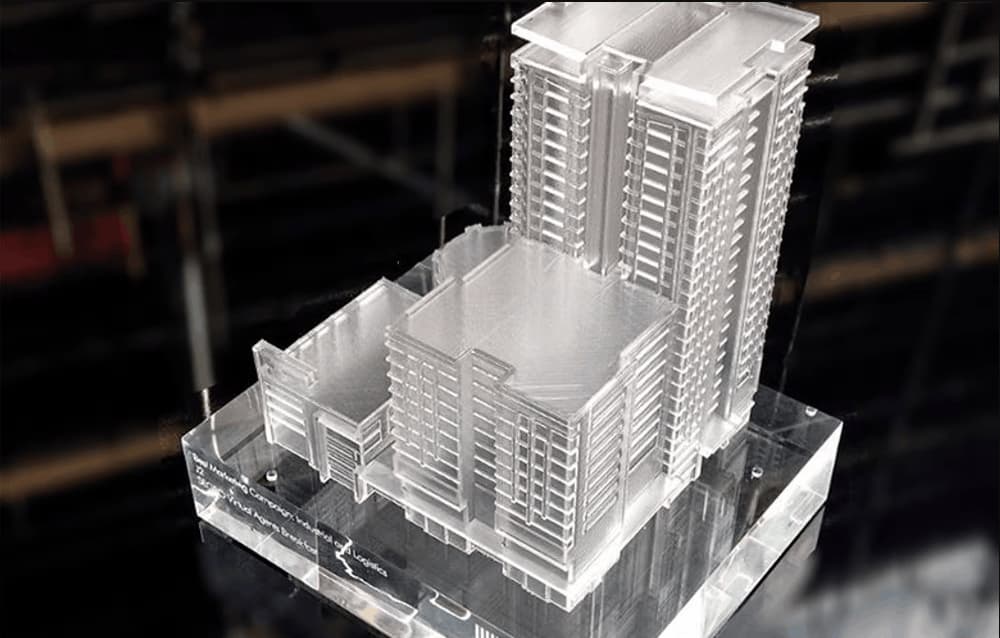 Architektonický model vytištěný na 3D tiskárně