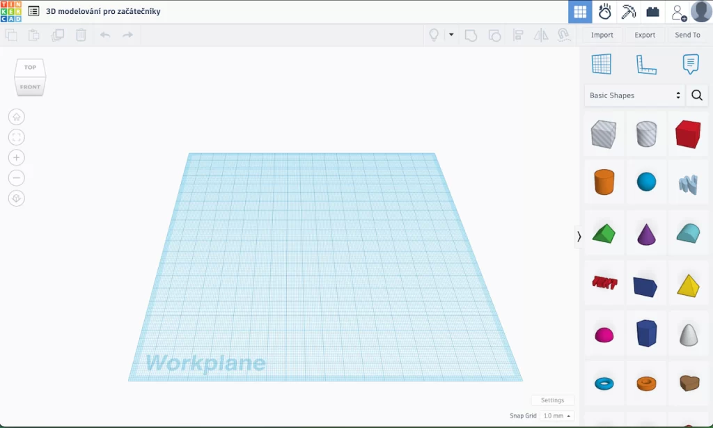 Jak vytvořit 3D model pro 3D tisk v aplikaci TinkerCAD