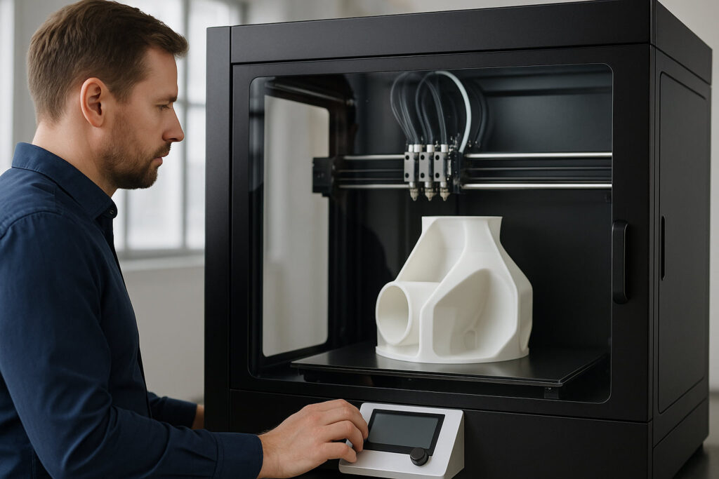 Jka probíhá 3D tisk na zakázku - vizualizace zakázkové výroby 3D tiskem.